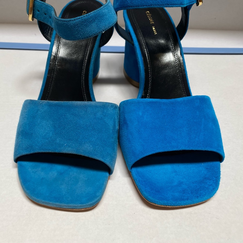 NIB Celine Blue suede sandals, 36 - Picture 3 of 10